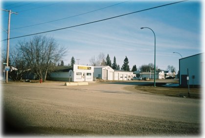 look downtown
from the main intersection of Hague