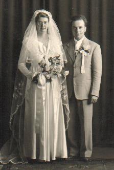 My Parents on their wedding day, October 17, 1947
