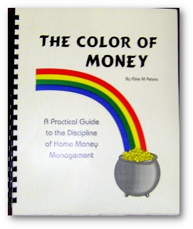 The Color of Money - very simple 1 year bookkeeping record book.